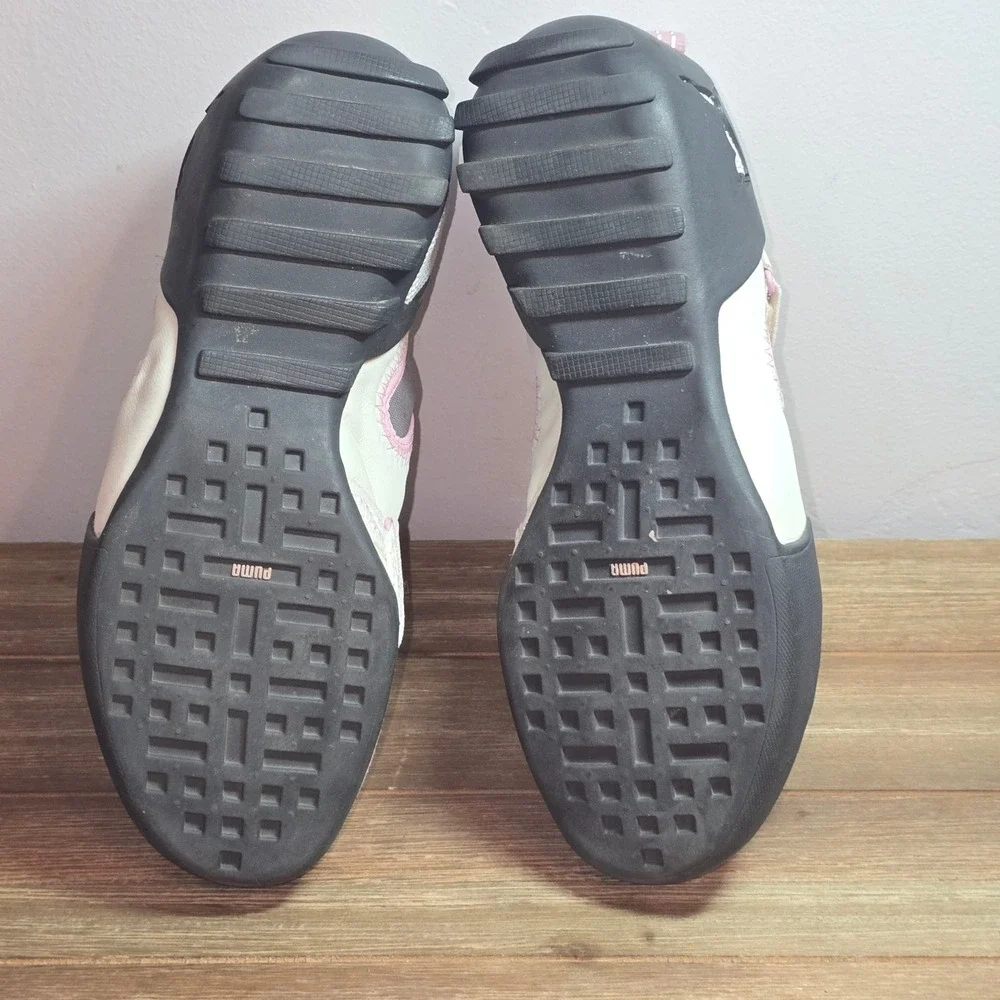 Puma Women Slip On Sneakers Pink White Reflective Y2K 343352-02 Size 9 USW